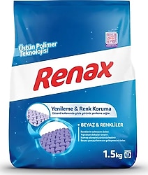 Renax Beyazlar ve Renkliler için 1.5 kg Toz Deterjan