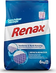 Renax Beyazlar ve Renkliler için 6 kg Toz Deterjan