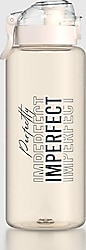 Renga 912138 Saga Loop Desenli Bej 1000 ml Tritan Matara