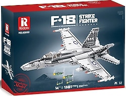Reobrix 33022 F18 Hornet Strike Fighter Jet Uçak