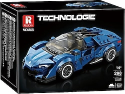 Reobrix 805 Technic Koenigsegg Agera Mavi Spor Araba