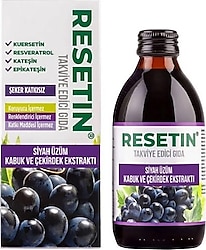 Resetin Siyah Üzüm Kabuk ve Çekirdek Ekstrakt 250 ml Şurup