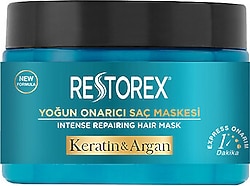 Restorex Keratin & Argan Yoğun Onarıcı Saç Maskesi 300 ml