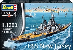 Revell 1:1200 USS New Jersey 05183 Maket Kiti