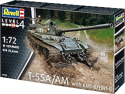 Revell 1:72 T-55A/Am with KMT-6 EMT-5 03328 Maket Seti