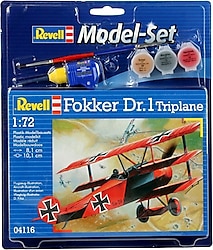 Revell 1:72 Fokker Dr.1 Triplane 04116 Maket Seti