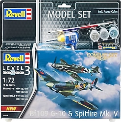Revell 1:72 BF109 G-10 Spitfire Mk.V 03710 Maket Seti