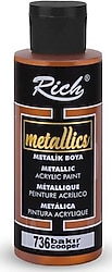 Rich 0736 Metalik 120 cc Bakır Akrilik Boya
