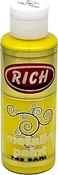 Rich 0742 Metalik 120 cc Sarı Akrilik Boya