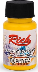 Rich 3000 Sarı 50 cc Opak Kumaş Boyası