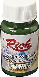 Rich 3007 Zeytin Yeşili 50 cc Opak Kumaş Boyası