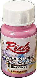 Rich 3018 Pembe 50 cc Opak Kumaş Boyası