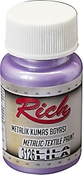Rich 3126 Lila 50 cc Metalik Kumaş Boyası
