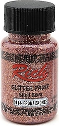 Rich 9004 Glitter Paint 50 cc Bronz Simli Boya