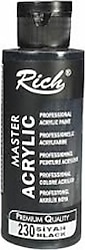 Rich Master 120 cc 230 Siyah Akrilik Boya