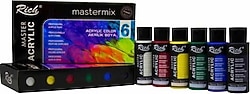 Rich Master Mix 60 cc 6'lı Akrilik Boya Seti