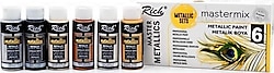 Rich Mastermix 60 cc Metalik 6'lı Akrilik Boya Seti