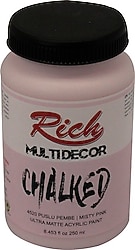 Rich Multi Decor Chalked Ultra Mat 250 cc 4520 Puslu Pembe Akrilik Boya
