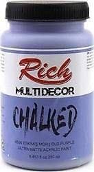 Rich Multi Decor Chalked Ultra Mat 250 cc 4536 Eskimiş Mor Akrilik Boya