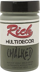 Rich Multi Decor Chalked Ultra Mat 100 cc 4570 Küf Yeşili Akrilik Boya