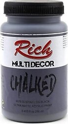 Rich Multi Decor Chalked Ultra Mat 250 cc 4576 İs Siyah Akrilik Boya