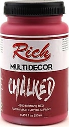 Rich Multi Decor Chalked Ultra Mat 250 cc 4590 Kırmızı Akrilik Boya