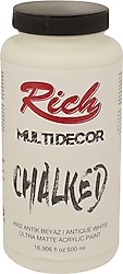 Rich Multi Decor Chalked Ultra Mat 500 cc 4502 Antik Beyaz Akrilik Boya