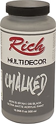 Rich Multi Decor Chalked Ultra Mat 500 cc 4576 İs Siyah Akrilik Boya
