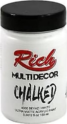 Rich Multi Decor Chalked Ultra Mat 100 cc 4500 Beyaz Akrilik Boya