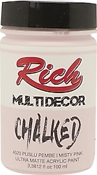 Rich Multi Decor Chalked Ultra Mat 100 cc 4520 Puslu Pembe Akrilik Boya