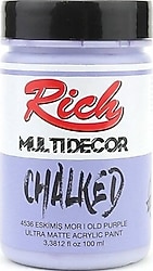 Rich Multi Decor Chalked Ultra Mat 100 cc 4536 Eskimiş Mor Akrilik Boya