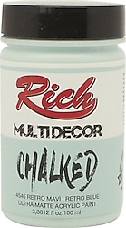 Rich Multi Decor Chalked Ultra Mat 100 cc 4546 Retro Mavi Akrilik Boya