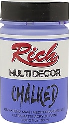 Rich Multi Decor Chalked Ultra Mat 100 cc 4552 Akdeniz Mavi Akrilik Boya