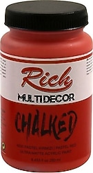 Rich Multi Decor Chalked Ultra Mat 250 cc 4530 Pastel Kırmızı Akrilik Boya