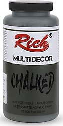 Rich Multi Decor Chalked Ultra Mat 500 cc 4570 Küf Yeşili Akrilik Boya