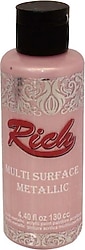 Rich Multi Surface 6536 Metalik Bebek Pembe Akrilik Boya 120 cc