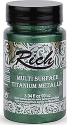 Rich Multi Surface Titanium Metalik 90 cc 2552 Yeşil Akrilik Boya