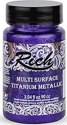 Rich Multi Surface Titanium Metalik 90 cc 2558 Mor Akrilik Boya