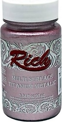 Rich Multi Surface Titanium Metalik 90 cc 2556 Toz Pembe Akrilik Boya