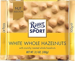 Ritter Sport Tane Fındıklı Beyaz Çikolata 100 gr