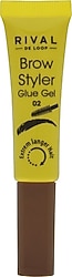 Rival de Loop Brow Styler 02 Medium Brown Kaş Sabitleyici Maskara