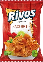 Rivos Acılı Ekşili Buğday Cipsi 56 gr