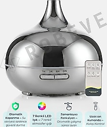Robeve 550 ml Nemlendiricili Gümüş Buhar Makinesi