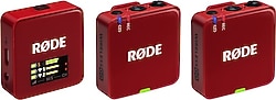 Rode Wireless GO Gen 3 Kırmızı 2'li Kablosuz Yaka Mikrofonu