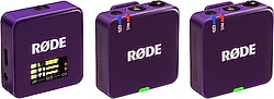 Rode Wireless GO Gen 3 Mor 2'li Kablosuz Yaka Mikrofonu