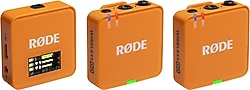 Rode Wireless GO Gen 3 Turuncu 2'li Kablosuz Yaka Mikrofonu