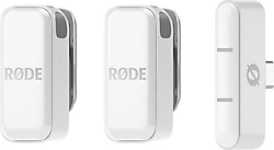 Rode Wireless Micro Beyaz 2'li USB-C Kablosuz Yaka Mikrofonu