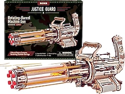 Rokr LQA01 AK-47 Rotating-Barrel Machine Gun Hareketli Ahşap Maket