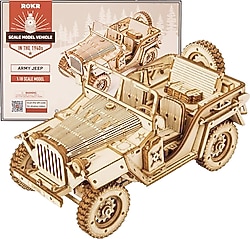 Rokr MC701 Asker Ordu Arabası Hareketli Ahşap Maket