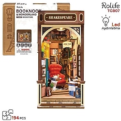 Rolife TGB07 Bookstore Kitap Köşesi Minyatür Maket